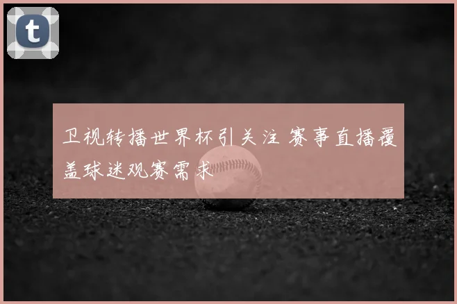 卫视转播世界杯引关注 赛事直播覆盖球迷观赛需求